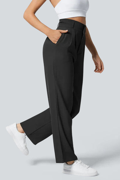 High Waisted Work Tapered Pants