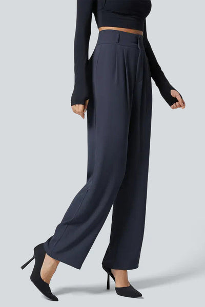 High Waisted Work Tapered Pants