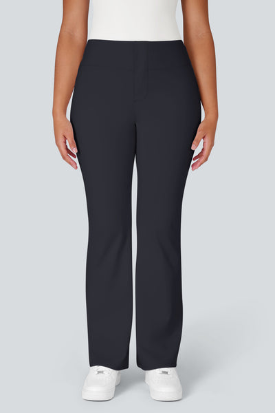 Lulu High Waisted Back Side Pocket Flare Work Pants