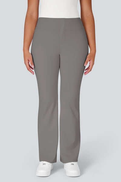 Lulu High Waisted Back Side Pocket Flare Work Pants
