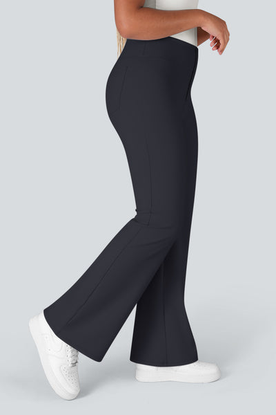 Lulu High Waisted Back Side Pocket Flare Work Pants