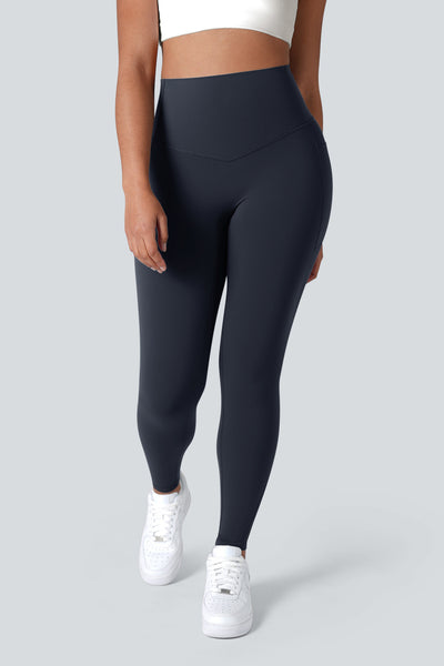 High Waisted Tummy Control Side Pocket Shaping Training Leggings (1+1 GRATIS)
