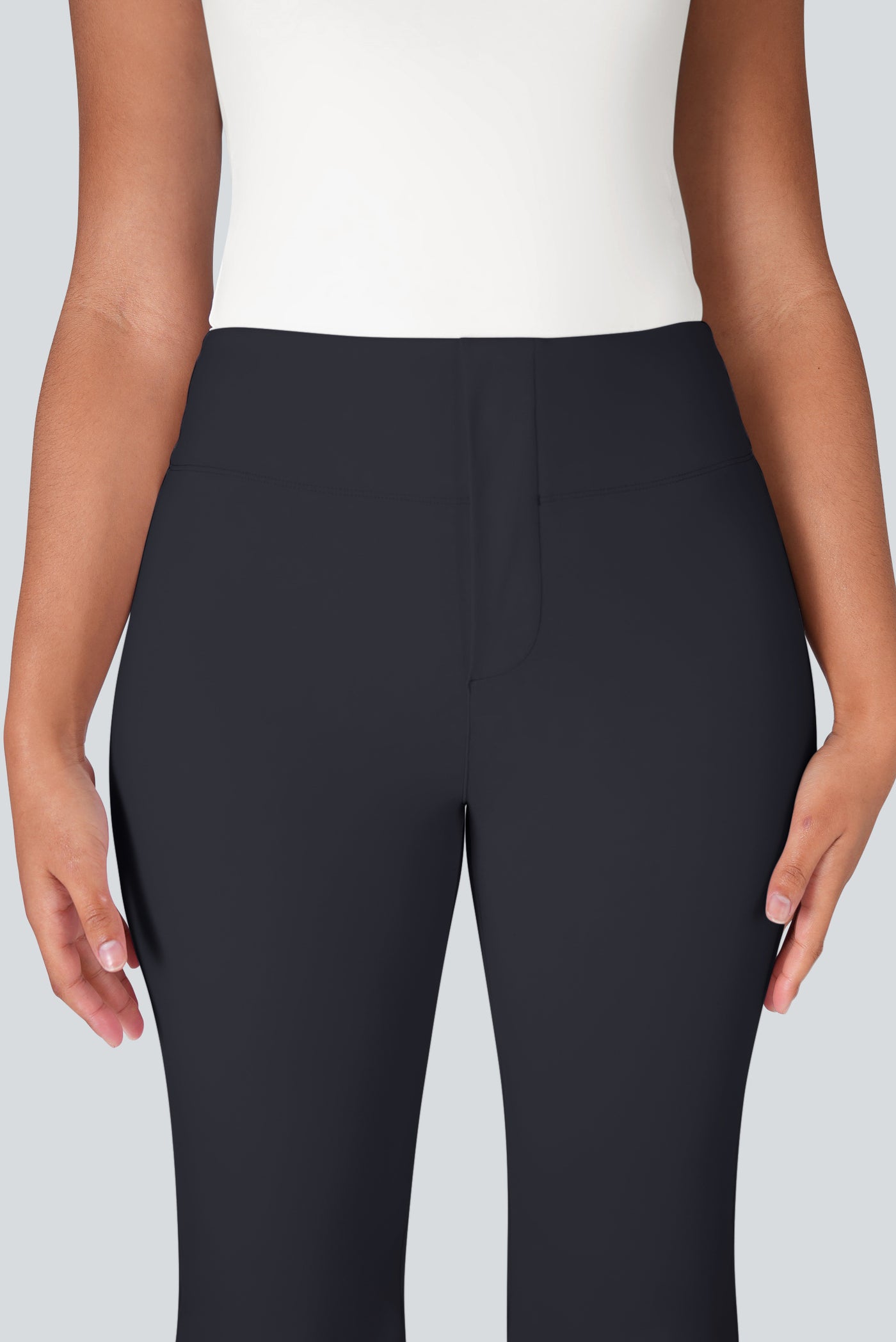 Lulu High Waisted Back Side Pocket Flare Work Pants