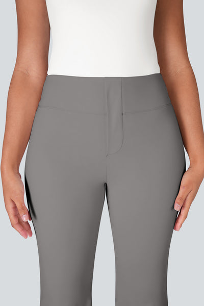 Lulu High Waisted Back Side Pocket Flare Work Pants