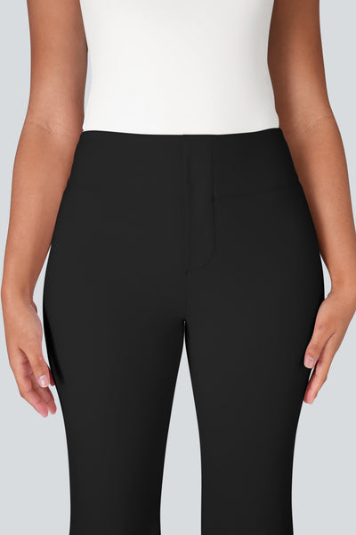 Lulu High Waisted Back Side Pocket Flare Work Pants