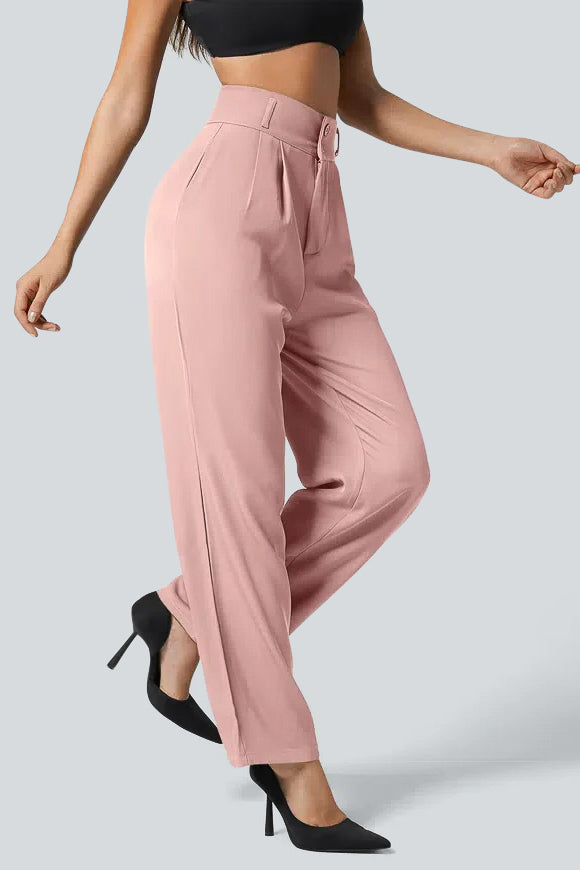 High Waisted Work Tapered Pants