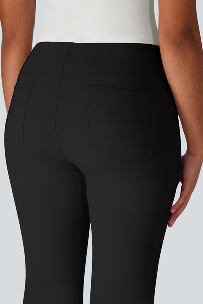 Lulu High Waisted Back Side Pocket Flare Work Pants