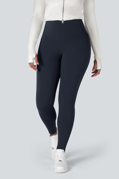 High Waisted Tummy Control Side Pocket Shaping Training Leggings (1+1 GRATIS)