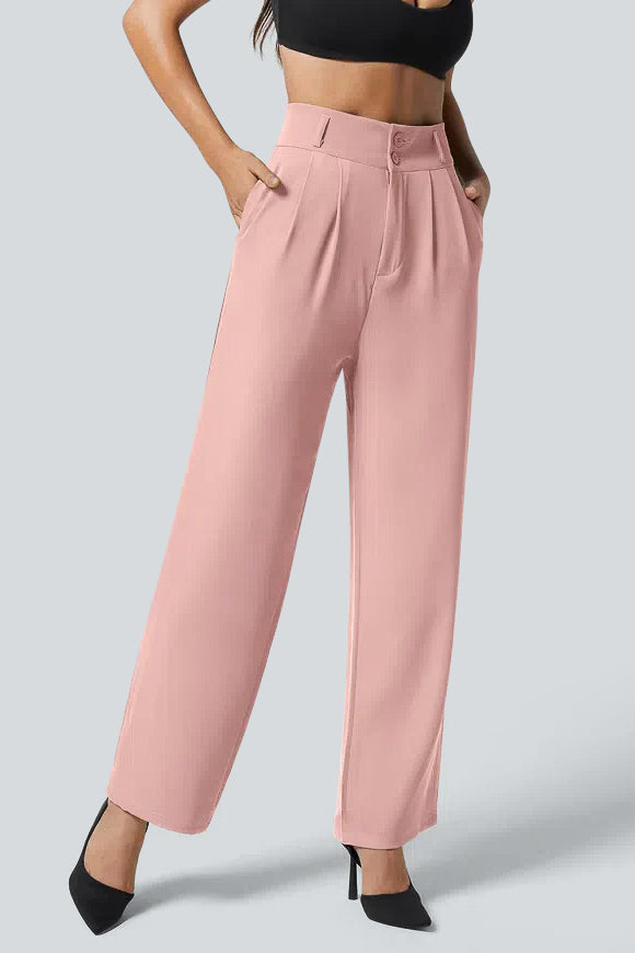 High Waisted Work Tapered Pants