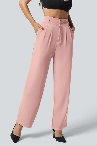 High Waisted Work Tapered Pants