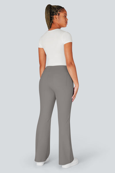 Lulu High Waisted Back Side Pocket Flare Work Pants