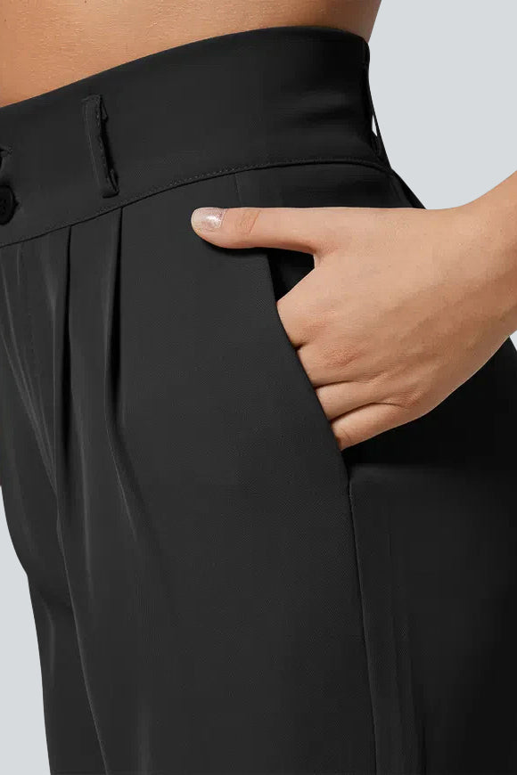 High Waisted Work Tapered Pants