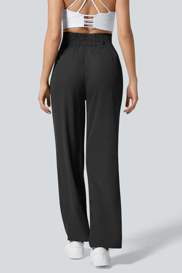 High Waisted Work Tapered Pants